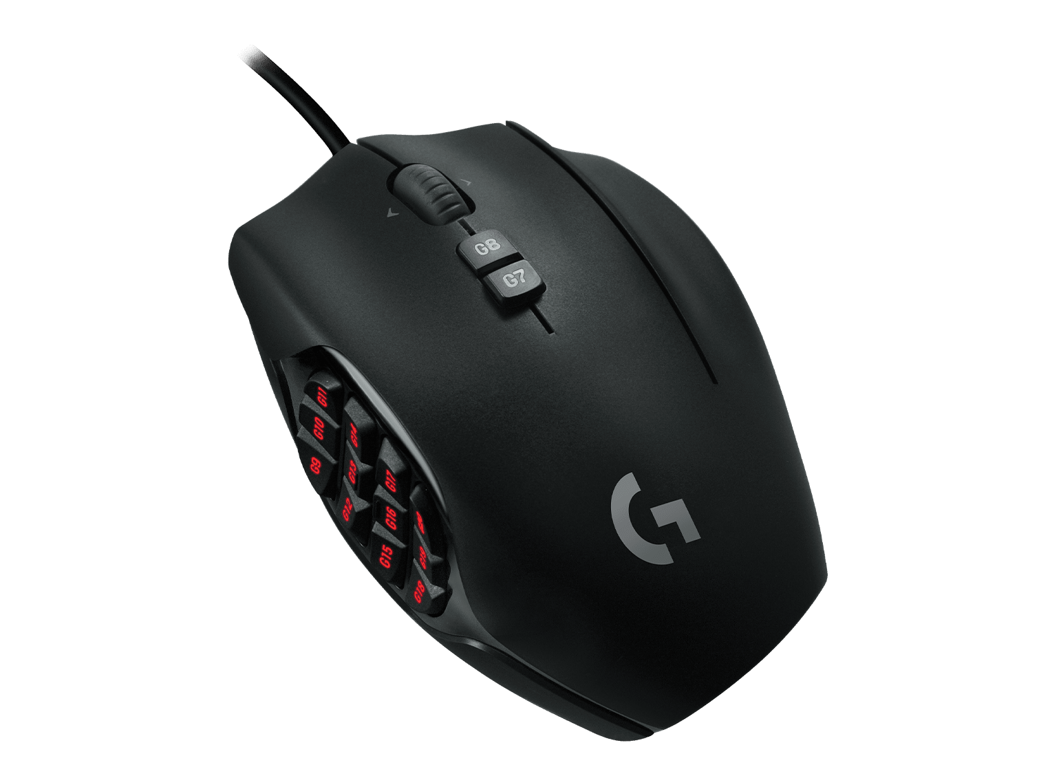 Mouse Cableado Logitech G600 para juegos MMO 910-003879 20 Botones 8K Dpi Gaming
